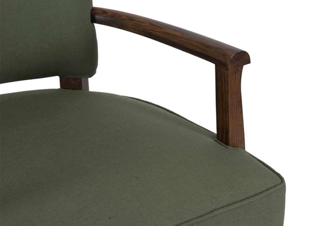 Shimla Accent Chair Spruce  Smoked Brown